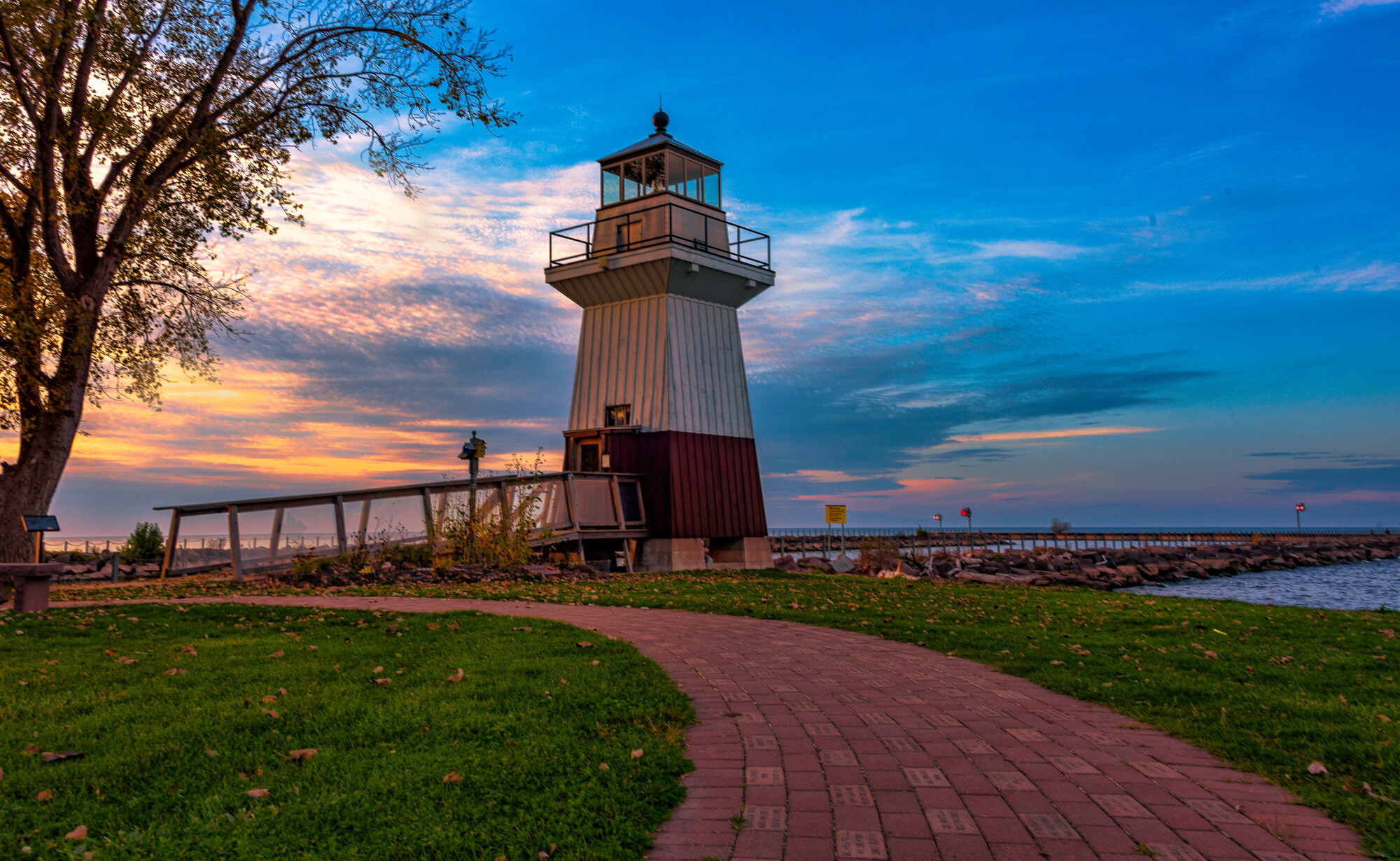 The Oak Orchard Lighthouse in Point Breeze